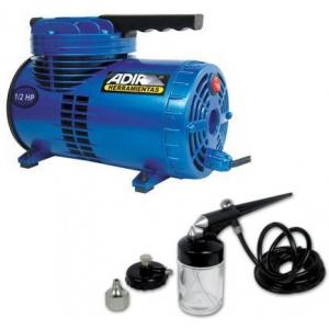 KIT DE COMPRESOR 1/2HP  ADIR 656 CON AEROGRAFO CAMBIO RAPIDO GONI 300